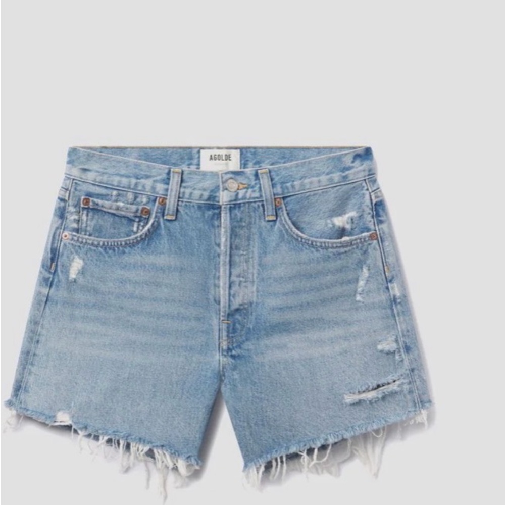 Agolde Parker Long Short in Skywave- 28